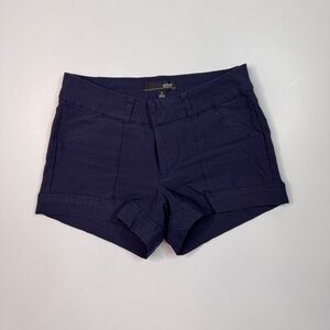 BeBop Dark Blue Mid Rise Women's Shorts 5 RN#96161